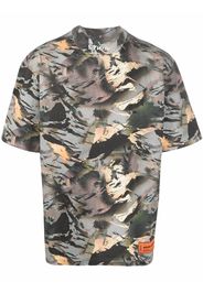 Heron Preston camouflage mock-neck T-shirt - Grigio