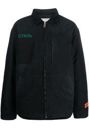 Heron Preston logo-embroidered denim jacket - Nero