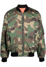 Heron Preston camouflage print bomber jacket - Verde