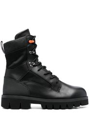 Heron Preston lace-up military boots - Nero