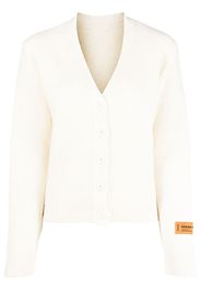 Heron Preston buttoned-up V-neck cardigan - Bianco