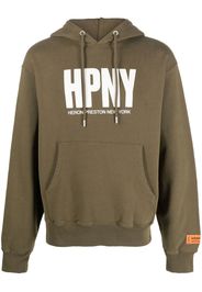 Heron Preston logo-print hoodie - Verde