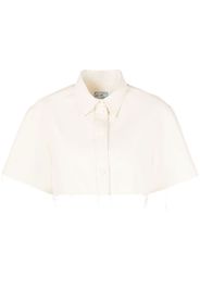 Heron Preston Ex-Ray canvas cropped shirt - Bianco