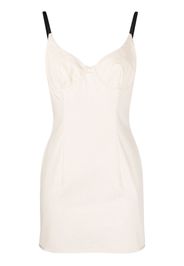 Heron Preston Canvas corset minidress - Bianco