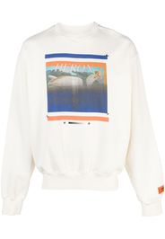 Heron Preston Misprinted graphic-print sweatshirt - Bianco