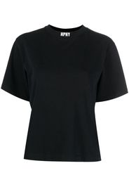 Heron Preston logo-embroidered collar T-shirt - Nero