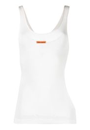 Heron Preston cut-out detail tank top - Bianco