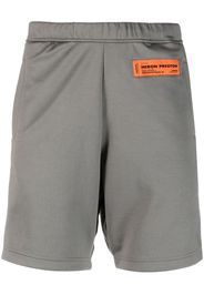 Heron Preston logo-patch track shorts - Grigio