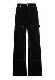 Heron Preston Jeans a gamba ampia Reconstructed - Nero