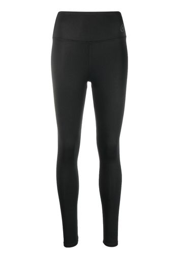 Héros logo-print leggings - Nero