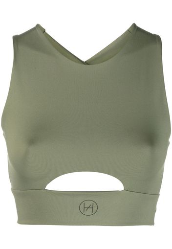 Héros The Cross cropped tank top - Verde