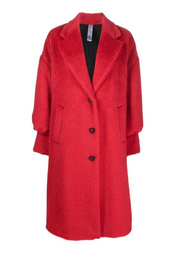 Hevo single-breasted button-up coat - Rosso