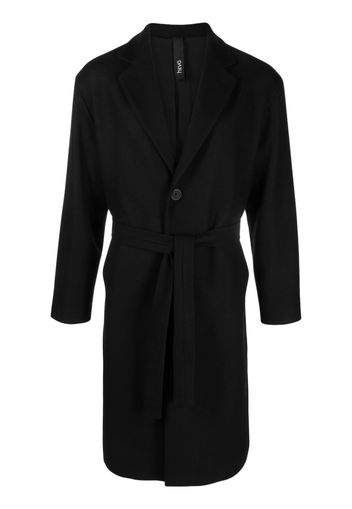 Hevo Cisternino belted single-breasted coat - Nero