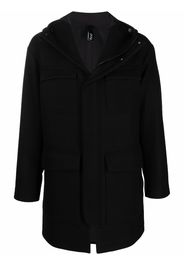 Hevo flap-pocket single-breasted coat - Nero