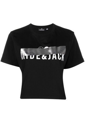 Hide&Jack T-shirt con stampa - Nero