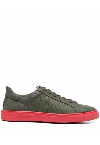 Hide&Jack crocodile-embossed leather sneakers - Verde