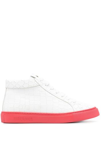 Hide&Jack Tosh crocodile high-top sneakers - Bianco