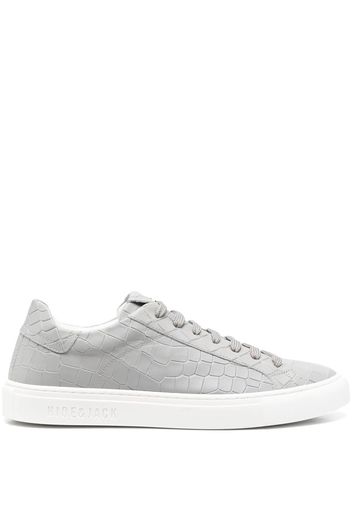 Hide&Jack embossed-effect low-top sneakers - Grigio