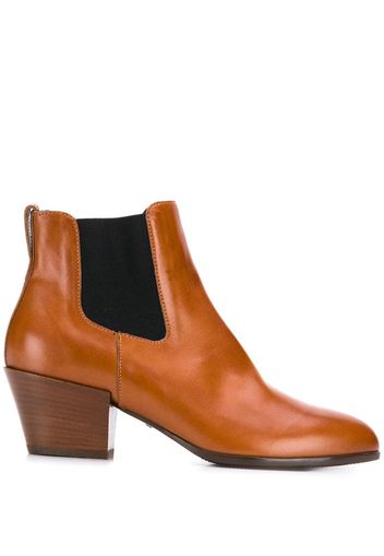 contrast panel ankle boots