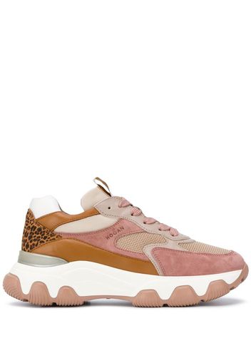 panelled colour block sneakers