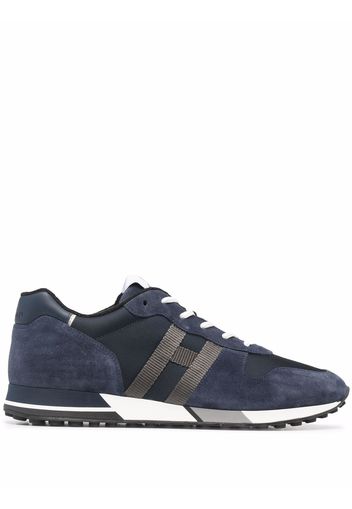 Hogan H383 lace-up suede sneakers - Blu