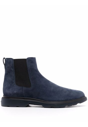 Hogan elasticated side-panel boots - Blu