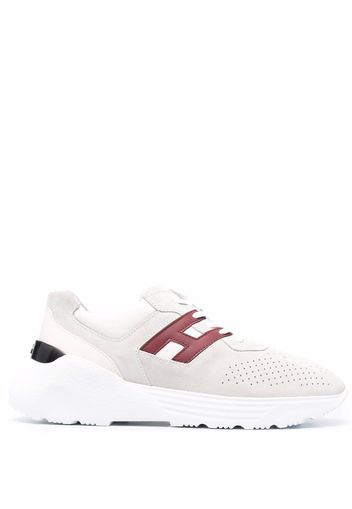 Hogan logo-print lace-up trainers - Grigio