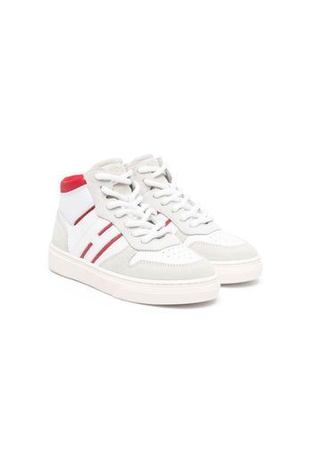 Hogan panelled high-top sneakers - Bianco