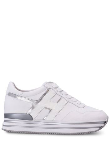 Hogan platform low-top trainers - Bianco