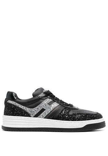 Hogan Sneakers H630 con glitter - Nero