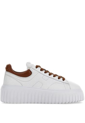 Hogan logo-embroidered low-top sneakers - Bianco