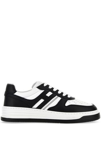 Hogan panelled-design leather sneakers - Nero