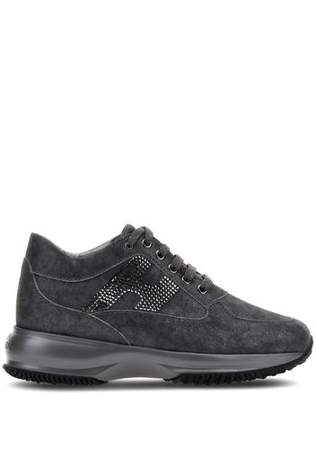 Hogan Interactive crystal-embellished sneakers - Grigio