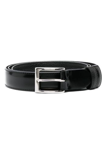 Hogan polished-finish leather belt - Nero