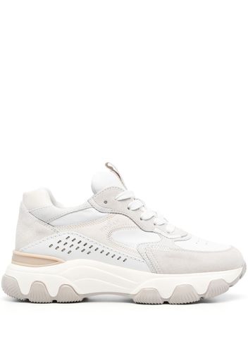 Hogan Hyperactive lace-up leather sneakers - Bianco