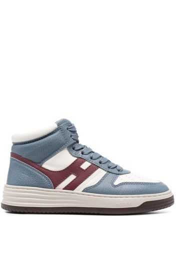 Hogan H630 panelled high-top sneakers - Blu