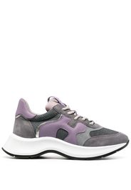 Hogan panelled lace-up sneakers - Grigio