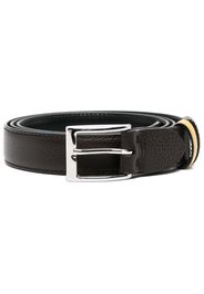 Hogan grained-texture leather belt - Marrone