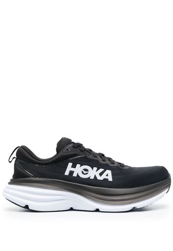 Hoka One One Bondi 8 logo-print lace-up sneakers - Nero