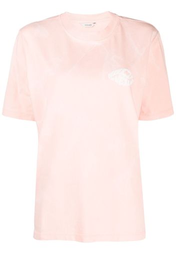 Holzweiler logo-print organic cotton T-shirt - Rosa