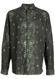 Holzweiler paisley-print long-sleeve shirt - Verde