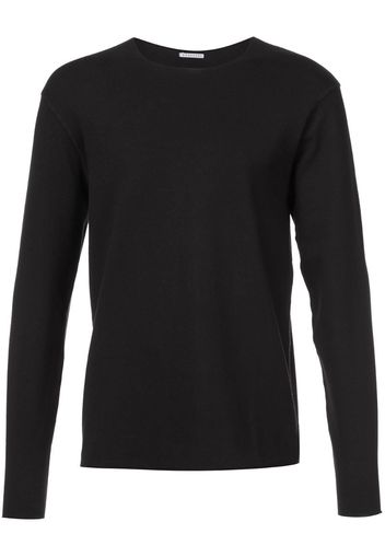 raw hem long sleeve T-shirt