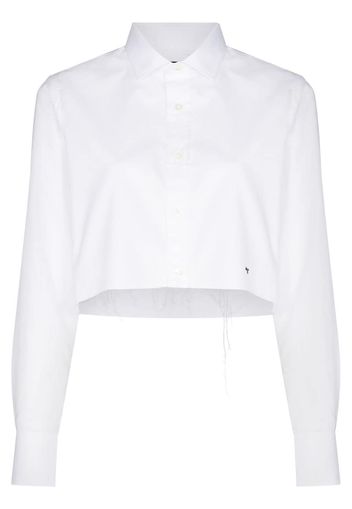 long-sleeve cropped shirt