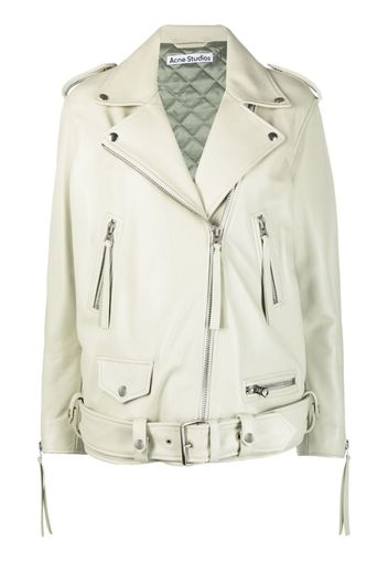 Honey Fucking Dijon x Honey Dijon boxy biker jacket - Verde