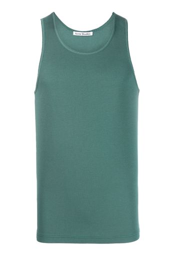 Honey Fucking Dijon sleeveless fine-ribbed top - Verde