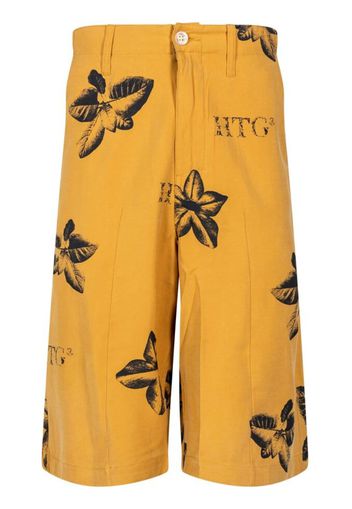 Honor The Gift Tobacco floral-print Bermuda shorts - Giallo