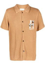 Honor The Gift logo-print cotton polo shirt - Marrone