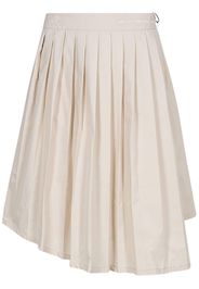 Honor The Gift logo-print pleated skirt - Toni neutri