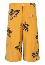 Honor The Gift Tobacco floral-print Bermuda shorts - Giallo
