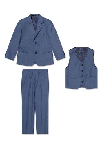 HOUSE OF CAVANI KIDS single-breasted three-piece suit - Blu